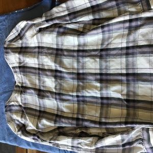 Maternity plaid tunic